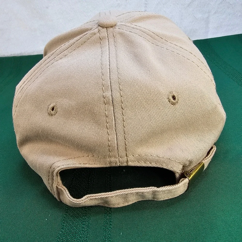 Tractor‎ Supply Co. TSC Khaki Beige Red Hat Cap Adjustable Men's